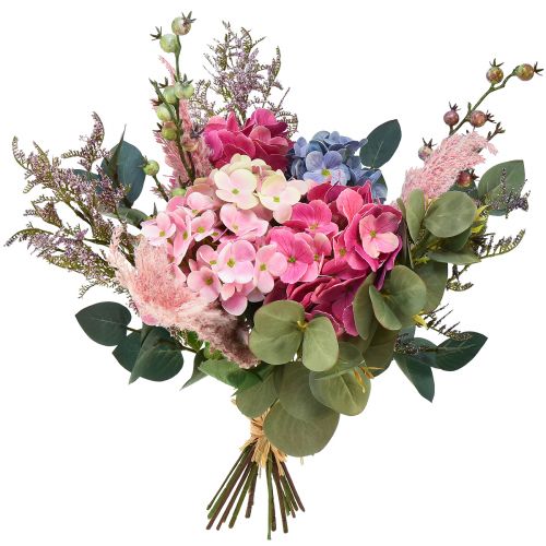 Artikel Kunstig blomsterbuket kunstig hortensia kunstige blomster 50cm