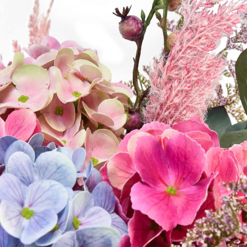 Artikel Kunstig blomsterbuket kunstig hortensia kunstige blomster 50cm