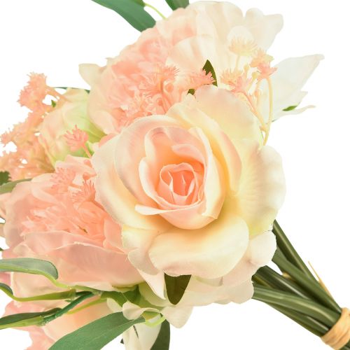 Artikel Kunstig blomsterbuket pæoner paeonia roser eukalyptus kunstig 32cm