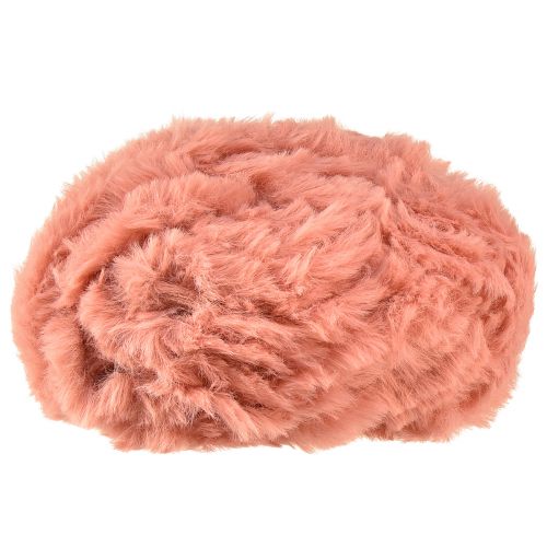Artikel Imiteret pelssnor pink ledning dekorativ ledning lavet af kunstpels 50g 30m