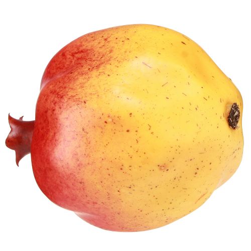 Artikel Kunstig frugt granatæble kunstig rød gul 9×11cm