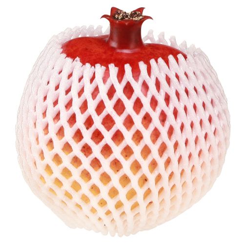 Artikel Kunstig frugt granatæble kunstig rød gul 9×11cm