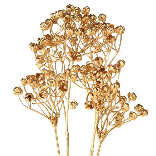 Artikel Kunstige planter hør kunstigt guld Adventsdekoration 54cm 4 stk