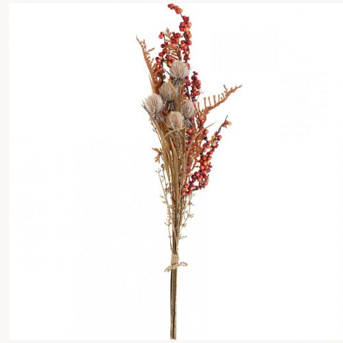 Artikel Kunstige planter efterårsdekoration tidsler bær bregne 65cm flok