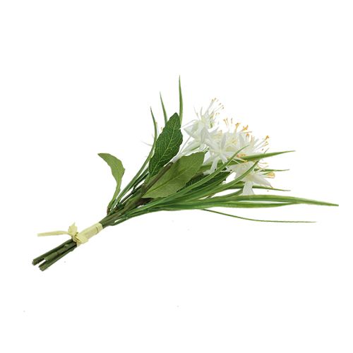 Floristik24 Dekorativ buket hvid 28cm