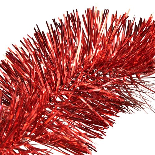 Artikel Festlig Rød Tinsel Garland 270 cm - Skinnende og levende, perfekt til jule- og feriedekorationer