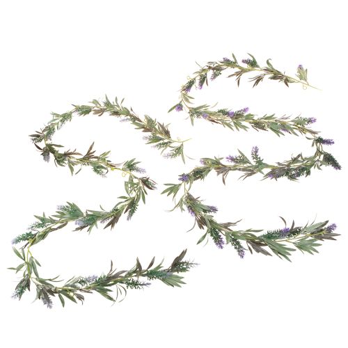 Artikel Lavendel Blomsterguirlande Kunstig Lilla Grøn 180cm 2stk