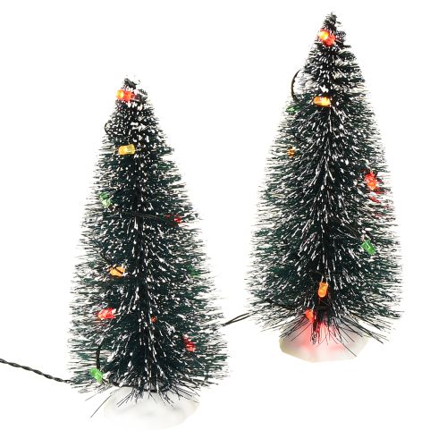 LED juletræ mini kunstigt til batteri 16 cm 2 stk.