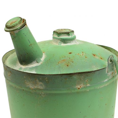 Floristik24 Vogelhaus olie tønde antikgrøn Ø17cm H23cm