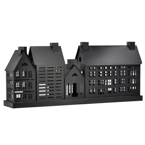 Floristik24 Antracit lyshuse lavet af metal 80x15x35 cm – elegant borddekoration