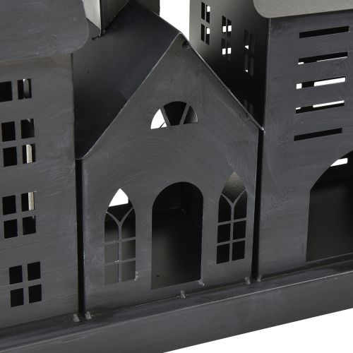 Floristik24 Antracit lyshuse lavet af metal 80x15x35 cm – elegant borddekoration