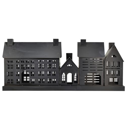 Floristik24 Antracit lyshuse lavet af metal 80x15x35 cm – elegant borddekoration