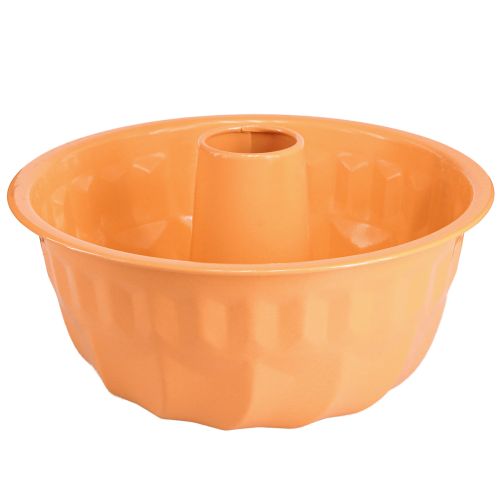 Artikel Metal dekorativ bageform Bundt kage orange Ø23cm H12cm