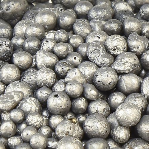 Artikel Metalliske dekorative perler antracit dekorative granulat runde 4-8mm 1l