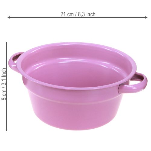 Artikel Metal dekorativ skål, 4 forårsfarver, Ø17 cm, 4 stk.