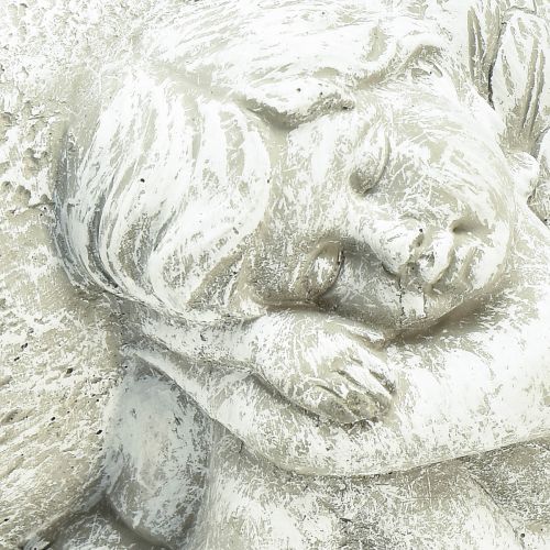 Artikel Mini planteskål grav engel engel grå plantehjerte 16×12cm H9,5cm