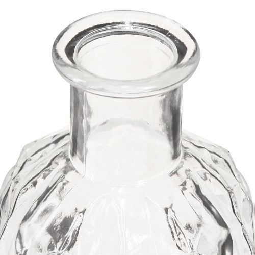 Floristik24 Minivaser firkantede glas dekorative flasker H13cm 4 stk