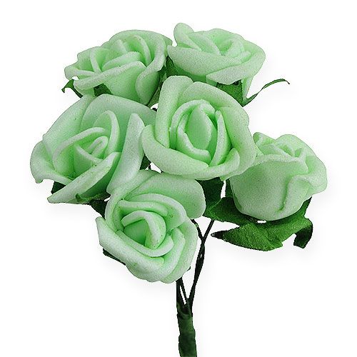 Floristik24 Mini skumroser Ø2,5cm grøn 72 stk