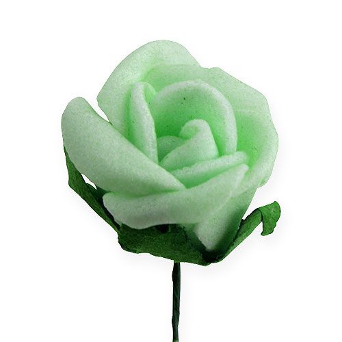 Floristik24 Mini skumroser Ø2,5cm grøn 72 stk