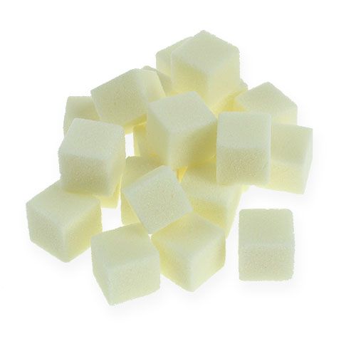 Våd skum mini-terning creme 300p