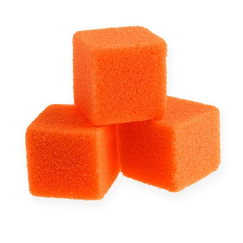 Floristik24 Vådskum mini-terning orange 300p