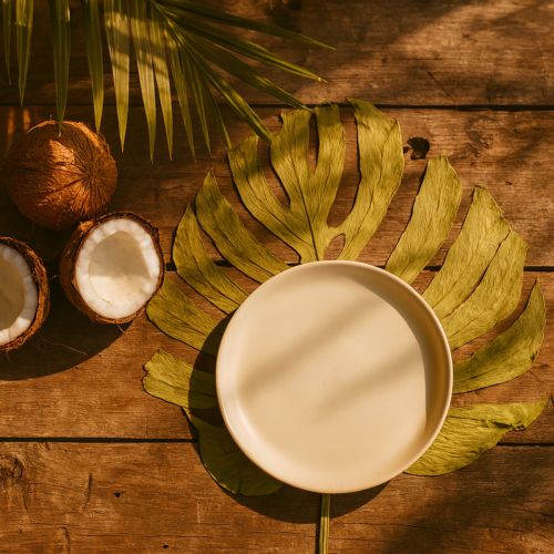 Artikel Tørrede Monstera blade dekoration vinduesblad H50cm 5 stk