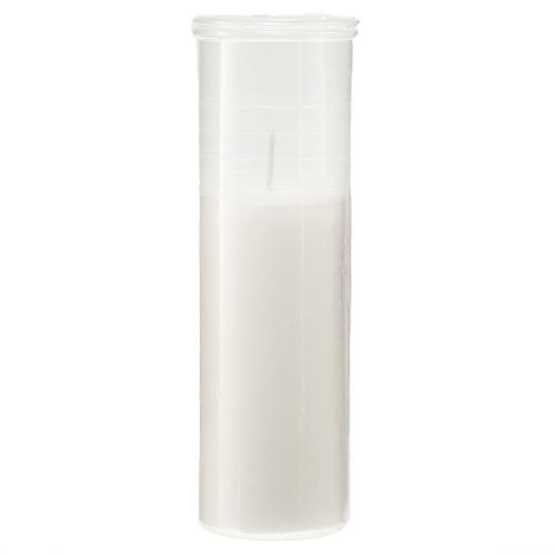 Floristik24 Refill lys til gravlys hvid 84h H17cm 5 stk