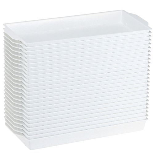 Artikel Bakke til blomsterskum OASIS® Hvid 23×11×2,5cm 25 stk.