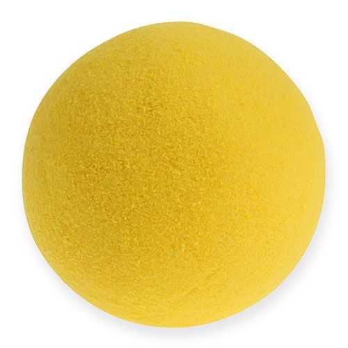 Floristik24 Blomster skumkugler gule 9 cm 4stk