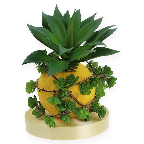 Floristik24 Blomster skumkugler gule 9 cm 4stk