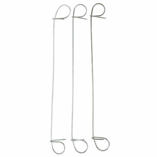 Øjebindingstråd sølvgalvaniseret 1mm x 120mm 100 stk