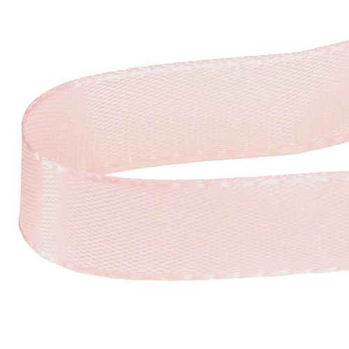 Artikel Dekorativt gavebånd lyserødt bånd selvedge 15mm 3m 10 stk