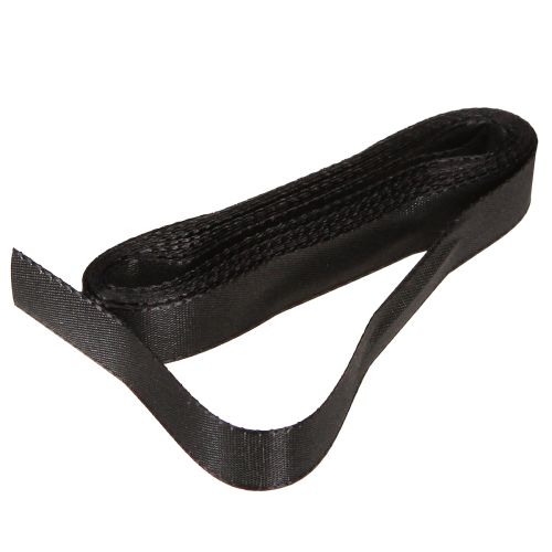 Floristik24 Dekorativt gavebånd sort bånd selvedge 15mm 3m 10 stk