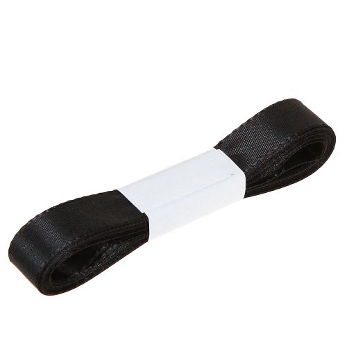 Artikel Dekorativt gavebånd sort bånd selvedge 15mm 3m 10 stk