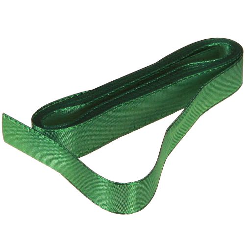 Artikel Dekorativt bånd grønt gavebånd selvedge mørkegrøn 15mm 3m x 10 stk