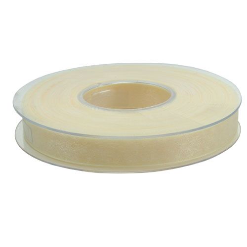 Artikel Organza bånd med selvkant 1,5 cm 50m creme