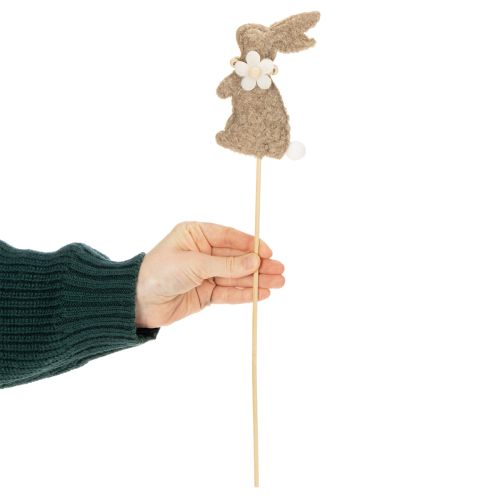 Artikel Påskehare-dekorationsfigur til forårsdekorationer og sæsonbestemte detaljer, 42 cm, 8 stk.