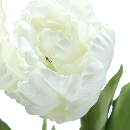 Floristik24 Dekorative tulipaner hvide 73 cm 3stk