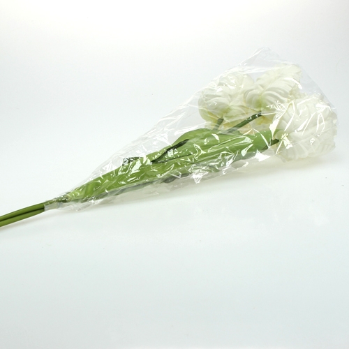 Floristik24 Dekorative tulipaner hvide 73 cm 3stk