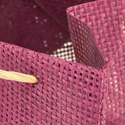 Artikel Papirgaveposer med hanke bordeaux pink 12x12cm 8 stk