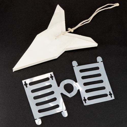 Artikel Papirstjerner i skandinavisk stil, cremehvid, 45 cm, 3 stk.