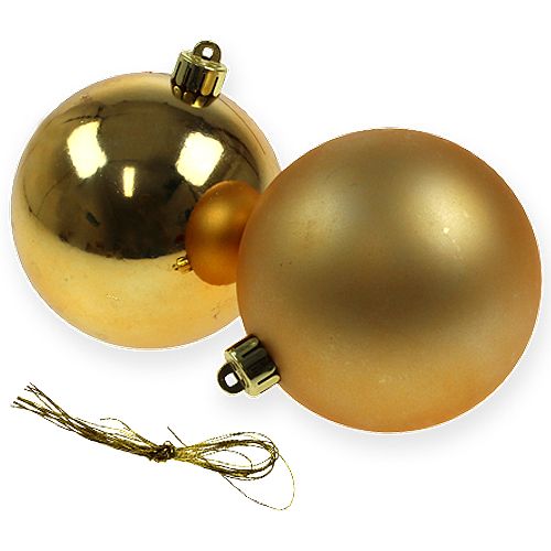 Artikel Julekugle guld 10cm 4 stk
