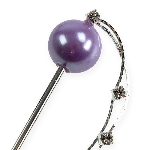 Floristik24 Dekorativ stift med perle 11,5 cm 6stk