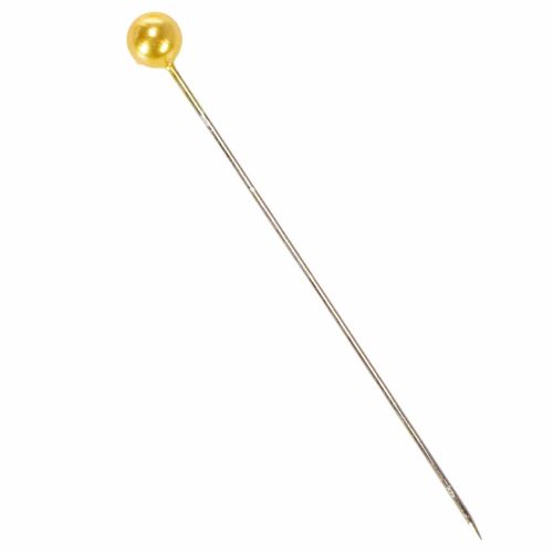 Perlehovednåle Ø6mm 65mm guld