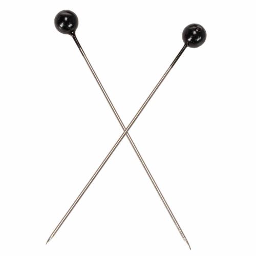 Perlehovednåle Ø6mm 65mm Sort | Floristik24.dk