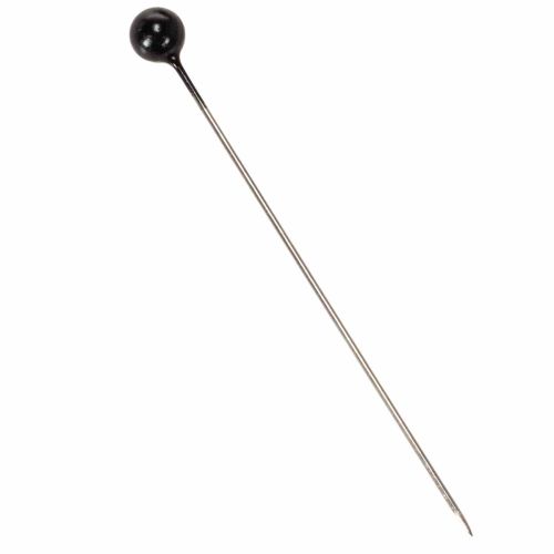 Perlehovednåle Ø6mm 65mm Sort