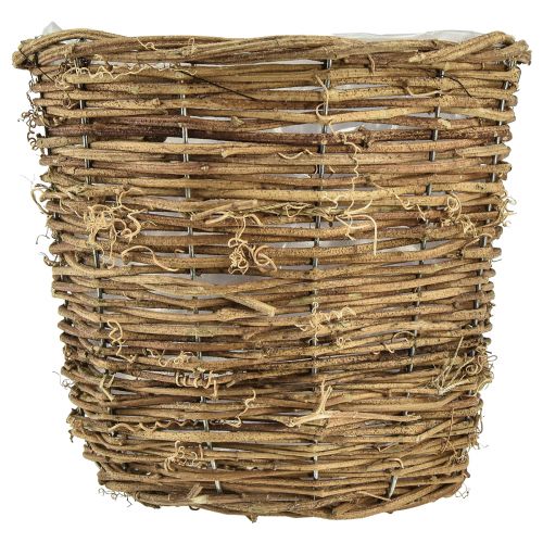 Artikel Plantekurv lavet af vinplantepotte naturlig 20cmx17cmx14cm