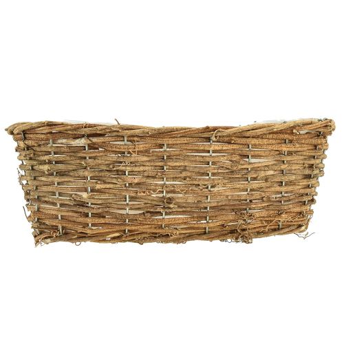 Artikel Plantekurv kurv oval ranke naturlig planteskål L30cm