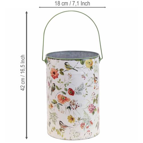 Artikel Vintage dekorative metalplantepotter, Ø18/15/12 cm, sæt med 3