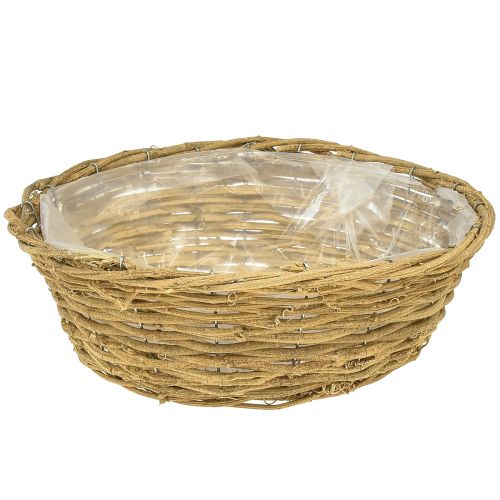 Floristik24 Planteskål dekorativ skål rund naturlige vinstokke Ø35cm H12cm